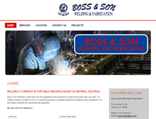 Tablet Screenshot of bosswelding.com